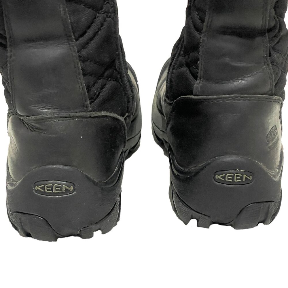 KEEN Hoodoo III Boots 6 Black Leather Waterproof Winter Fur Lace Up Insulated - Picture 11 of 15